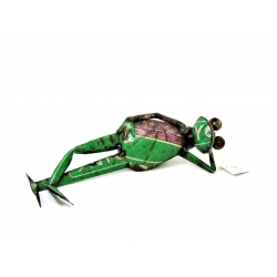 Żaba leżąca Figurka metalowa z recyclingu 37cm